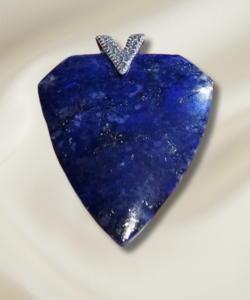 Lapis Lazuli Badge Pendant