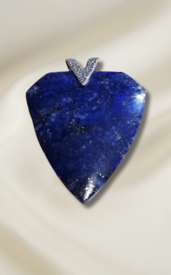 Lapis Lazuli Badge Pendant