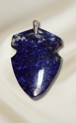 Lapis Badge Pendant #4