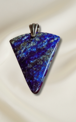 Lapis Badge Pendant #5