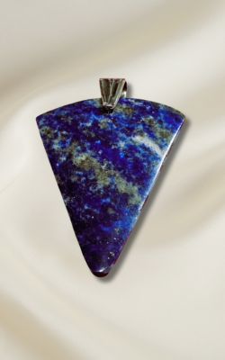 Lapis Badge Pendant #5