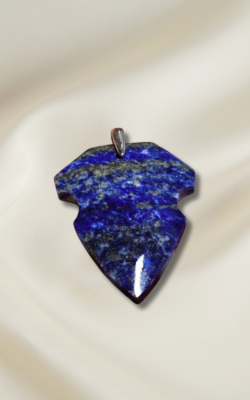Lapis Badge Pendant #6