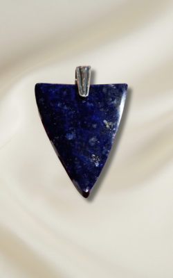 Lapis Badge Pendant #7