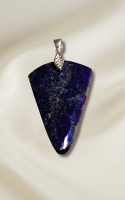 Lapis Badge Pendant #8