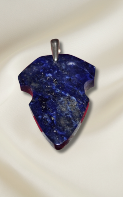 Lapis Lazuli Badge Pendant #2