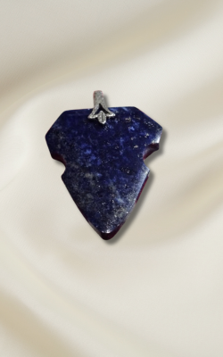 Lapis Badge Pendant #3