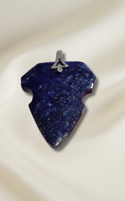 Lapis Badge Pendant #3