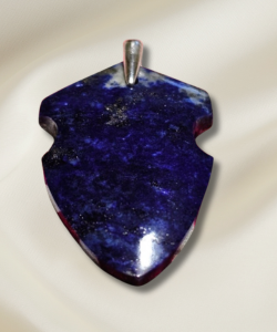 Lapis Badge Pendant #4