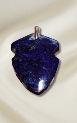 Lapis Badge Pendant #4