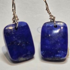 Lapis Lazuli Cushion Earrings