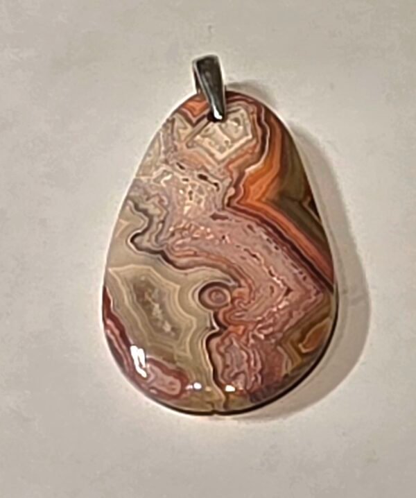Crazy Lace Agate Heart